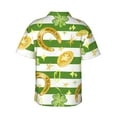 thumbnail image 3 of Fotbe Watercolor St Patrick Day Hawaiian Shirt For Men Unisex Summer Beach Casual Short Sleeve Cotton Linen Button Down Shirts-Medium, 3 of 9