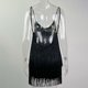 thumbnail image 3 of Vestido Mini vestido ajustado para mujer Vestido sin espalda con lentejuelas y borlas brillantes (Negro S) Ygjytge Negro T S para Mujer, 3 of 8