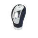 thumbnail image 1 of Perilla de palanca de cambios automática de cuero PU, reemplazo portátil, 5 velocidades, elegante, Universal, accesorios de palanca automotriz Automoción decorativa y accesorios Alambre azul negro Riwesomey VI017582-04B, 1 of 6