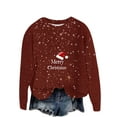 thumbnail image 3 of Sweatshirts for Women Crew Neck Multicolor Christmas Long Sleeve Cardigan Printed Button Solid Color Knit Top Coat 2025 Fall Fashion Outfits Clothes, 3 of 6