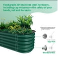 thumbnail image 2 of 17" Tall, 2 In 1 Modular Galvanized Metal Raised Garden Bed, 2 of 5