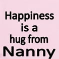 thumbnail image 2 of CafePress - Happiness Is A Hug From Nanny Body Suit - Baby Light Bodysuit, Size Newborn - 24 Months, 2 of 4
