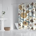 thumbnail image 3 of Watercolor Botanical Bee and Flower Curtain – Artistic Rustic Nature Look, 72x84 Inches, 3 of 5