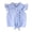 Blue, variant on Toddler Girl Button Shirt Tie Knot Shirt Plaid Blouse Sleeveless Ruffled Tops Kids Baby Summer Clothes Size 4-5 Years Pink