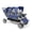 Navy/Gray, variant on Foundations Gaggle Jamboree 6-Seat Folding Daycare Stroller with Canopies, Reclining Seats, Black