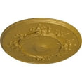 thumbnail image 3 of Ekena Millwork 27"OD x 1 1/8"P Flower Ceiling Medallion (Fits Canopies up to 3 7/8"), Hand-Painted Pharaohs Gold, 3 of 6