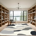 thumbnail image 2 of ODIKA 6'x9' Machine Washable Non-Slip Area Rug, Abstract Beige High Traffic Rug, Beige, 1058599, 2 of 7