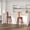 Copper, variant on Merrick Lane 30" Metal Indoor-Outdoor Counter Stool with Vertical Slat Back, Integrated Footrest and Wood Seat in Copper
