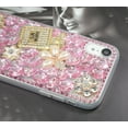 thumbnail image 3 of iPhone 13 Luxury Bling Glitter Case, Diamond Rhinestone 3D Perfume Bottle & Flower, Soft TPU Cover for Women & Girls, 3 of 10