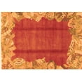 thumbnail image 1 of Ahgly Company Indoor Rectangle Abstract Orange Modern Area Rugs, 2' x 3', 1 of 4