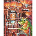 thumbnail image 1 of Cuadros Decorativos 5D cocodrilo mosaico diamante pintura dibujo completo redondo taladro DIY arte artesanía JShteea Nuevos Originales, 1 of 9