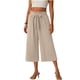 thumbnail image 1 of Pantalones Sueltos para Mujeres de Verano Pata Recta de Color Sólido con Bolsillos Y Cintura Elástica para Pantalones Casuales para Mujeres de Verano, 1 of 6