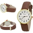 thumbnail image 2 of Blekon Collections Women's 38mm Case Classical Designed Leather Buckle Watch, 2 of 2