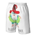 thumbnail image 2 of Yiaed Hello Summer Gnome 2 Print Men's Swim Trunks with Lining Quick Dry Sports Shorts Beach Shorts Boardshorts-Large, 2 of 5
