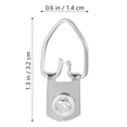 thumbnail image 2 of 100pcs Picture Hooks D Ring Picture Hangers for Art Work Photo Picture Frame Hanging, 2 of 6
