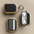 thumbnail image 5 of Vena Two Tone Heavy Duty Case for Apple AirPods Pro 2 Case, Protective Cover Compatible with Magsafe AirPods Pro Gen 2 2nd Generation, Black / Gold, 5 of 5