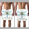 thumbnail image 3 of luoweisi Men's Beach Shorts Quick Dry Swim Trunks with Mesh Lining Dragonfly S, 3 of 5