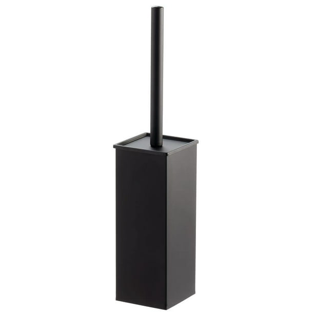 Escobilla para inodoro mDesign, colección Citi, acero mate, negro