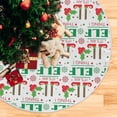 thumbnail image 3 of FMSHPON Christmas Xmas Elf Legs Snowflakes Xmas Christmas Tree Skirt Stand Mat for Holiday Party Decoration Indoor Outdoor 48 inches, 3 of 6
