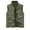 Army Green, variant on Men's Fleece Vest Lightweight Outerwear Zip Up Golf Running Sleeveless Thicken Vest With Pockets for Hiking Travel White XXXXL