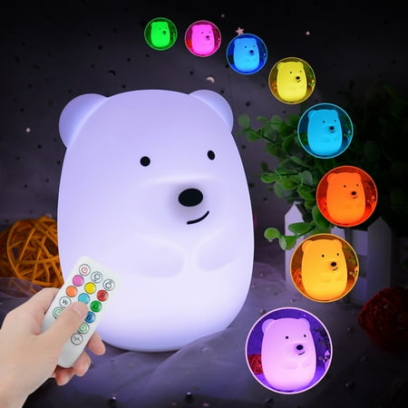 

Umitay Baby Night Light Cute Cartoon Shape Colorful Dimming Pat Night Light Gift