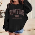 thumbnail image 2 of FAOWME Girls Graphic Prints Sweatshirt Crewneck Long Sleeve Cute Drop Shoulder Pullover Tops Black 4-5 Years, 2 of 5