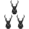 thumbnail image 3 of 3pcs Creative Deer Hanger Iron Art Wall Hook Decorative Antler Design Clothes Display Rack for Shop, 3 of 8