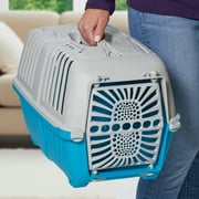 MidWest Homes for Pets 19 inch Spree Travel Pet Carrier for Dog or Cat with Plastic Door, Blue
