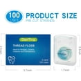 thumbnail image 2 of 840D Fluffy Floss Threaders,Deep Clean Dental Floss for Braces, Bridges, and Implants,Super Floss Pre-Cut (100 Count (Pack of 2)), 2 of 4