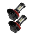 thumbnail image 1 of H11 H8 80W LED Fog Daytime Light Bulbs Bright High Power Car, Pair, Aluminum Shell, White, 2pcs 12V-24V, 1 of 7