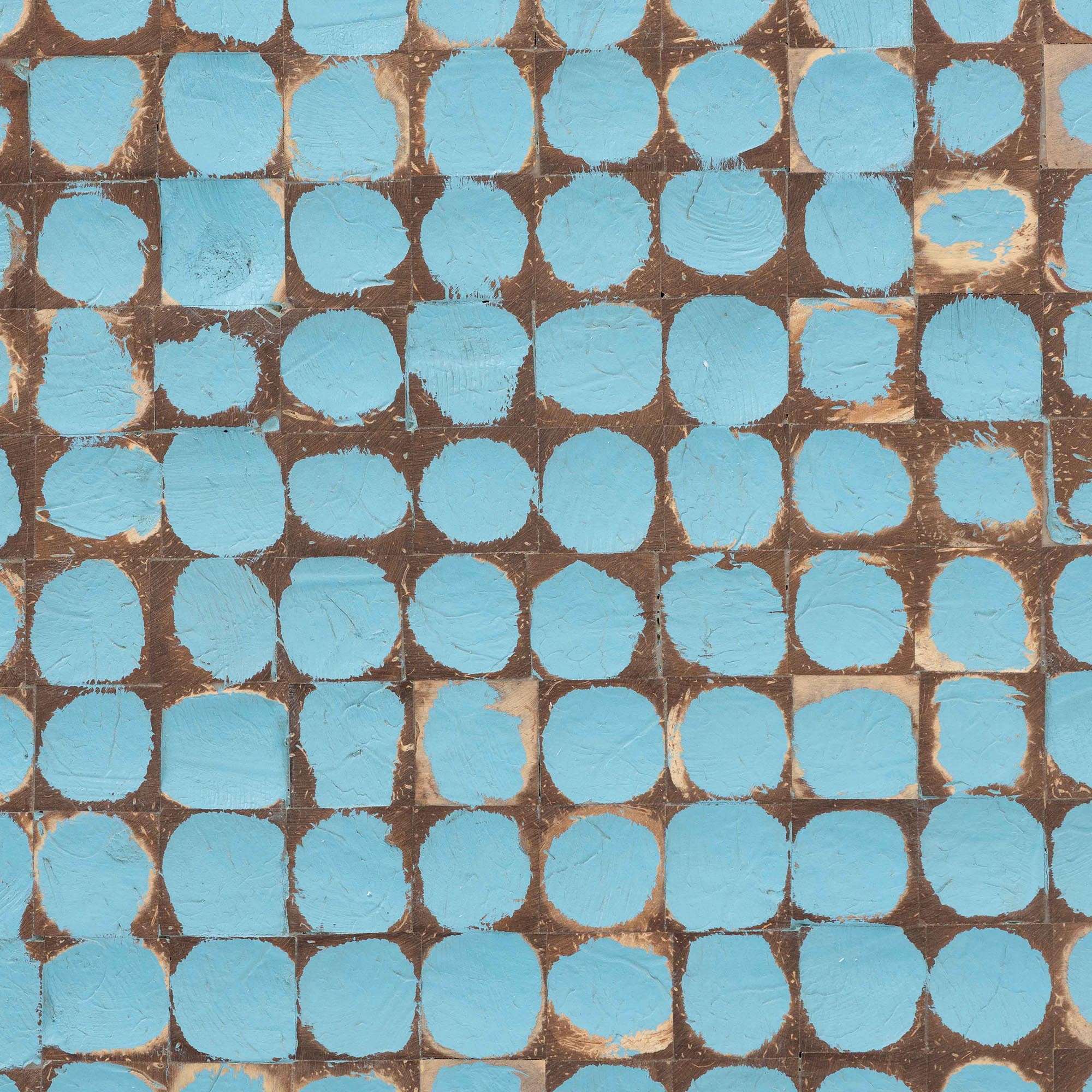 bali & pari Janella Boho End Table, Square, Sky Blue