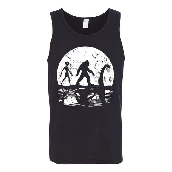 Wild Bobby Moon Silhoutte Bigfoot Shadow Big 3 Myths Men Tank Top
