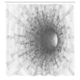 thumbnail image 3 of Ambesonne Scenery Shower Curtain, Digital Space Field, 69"Wx75"L, Grey, 3 of 5