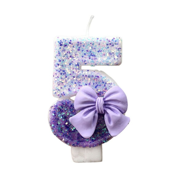 Yhmxh Valentine's Decoration Anniversary Present Valentine Day Gradient Digital Cake Candle Valentine's Day Gift for Woman