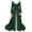 Green, variant on Ichuanyi Woman Dress Women's Long Sleeve V-Neck Medieval Dress Floor Length Cosplay Dress