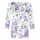 thumbnail image 4 of Fiudx Ofertas de La Semana Camiseta Estampada a La Moda para Mujer, Blusa de Mangas 3/4, Tops Informales con Cuello Redondo, 4 of 4
