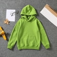 thumbnail image 4 of Girls Hoodie Kids Winter Hoodie Long Sleeve Solid Color Sweatshirt with Front Pocket Soft Warm Pullover for Daily Wear and School Outfits, 4 of 4