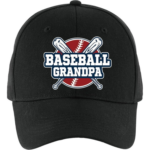Funny Baseball Grandpa Baseball Hat, Adjustable Vintage Cotton Cap, Retirement Gift for Grandpa, for Grandpa Dad Husband Baseball Lovers Anniversary Birthday Gift Black