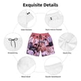 thumbnail image 6 of Stray Kids Men's Swim Trunks Quick Dry Beach Board Shorts with Pockets Mesh Lining Bathing Suits, 6 of 7