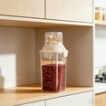 thumbnail image 7 of Transparent Kitchen Storage Container with Built-in Measuring Cup – Airtight Dry Food Organizer for Grains, Cereal & Snacks, Plastic Can with Easy-Pour Dispenser & Clear Capacity Markings, 7 of 7