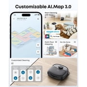 eufy C28 Robot Vacuum and Mop Combo, HydroJet Self-Cleaning Roller Mop, DuoSpiral Detangle Brush, 15,000 Pa,Auto Mop Washing&Drying, Self-Emptying&Refilling, 5-in-1 Robot Vacuum