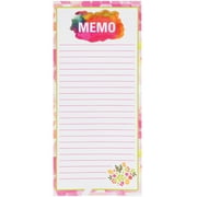 My Family Recipes™ Magnetic Notepad - Pink Watercolor - 3.5 x 8 inches