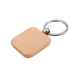thumbnail image 3 of 60Pcs Blank Square Wooden Keychain DIY Key Tag Giftk9352, 3 of 7