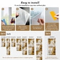 thumbnail image 6 of Farmhouse Sunflower Window Privacy Film, Vintage Daisy Butterflies Rustic Wood Static Cling UV Sun Blocking Heat Control Window Tint Day and Night, Non-Adhesive One Way Privacy Cover 17.7''x78.7'', 6 of 7