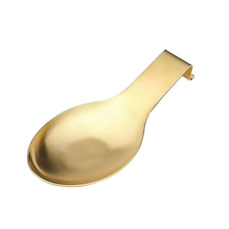 

1pc Hotel Spoon Rest Stainless Steel Modern For Kitchen Counter Table