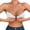 White, variant on Women's Front Closure Invisible Backless Bra With Detachable Clear Straps Push Up Padded Plunge Bra For Sheer Outfits