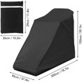 thumbnail image 3 of Black 210D Oxford Treadmill Cover, 200x95x150cm, Durable & Water-resistant Protection, 3 of 4