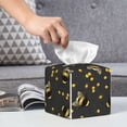 thumbnail image 5 of Goofa Bumblebee Tissue Box Cover PVC Leather Tissue Holder Square Facial Tissue Case Facial Paper Organizer Dispenser for Bathroom, Vanity Countertop, 5 of 8