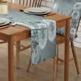 thumbnail image 4 of Plant Grey Dandelion Luxury Table Runner for Wedding Birthday Party Hotel Dining Table High Quality Table Cloth, 4 of 7
