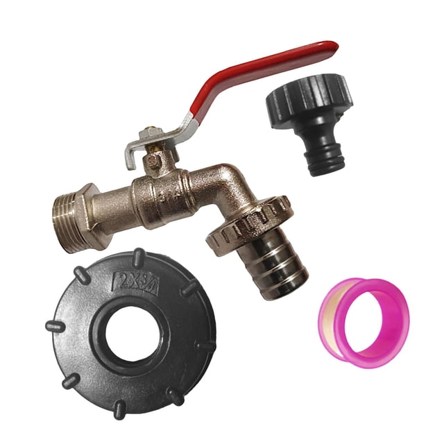 Adaptador de grifo de tanque IBC Perfecl Conector de manguera de agua a prueba de fugas